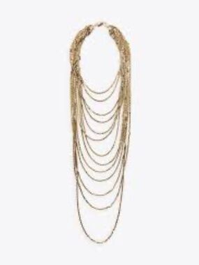 NWT Zara Multi Strand Chain Necklace